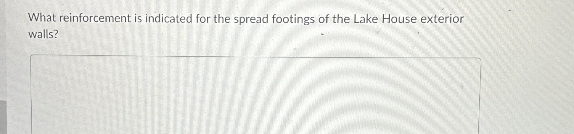 What reinforcement is indicated for the spread