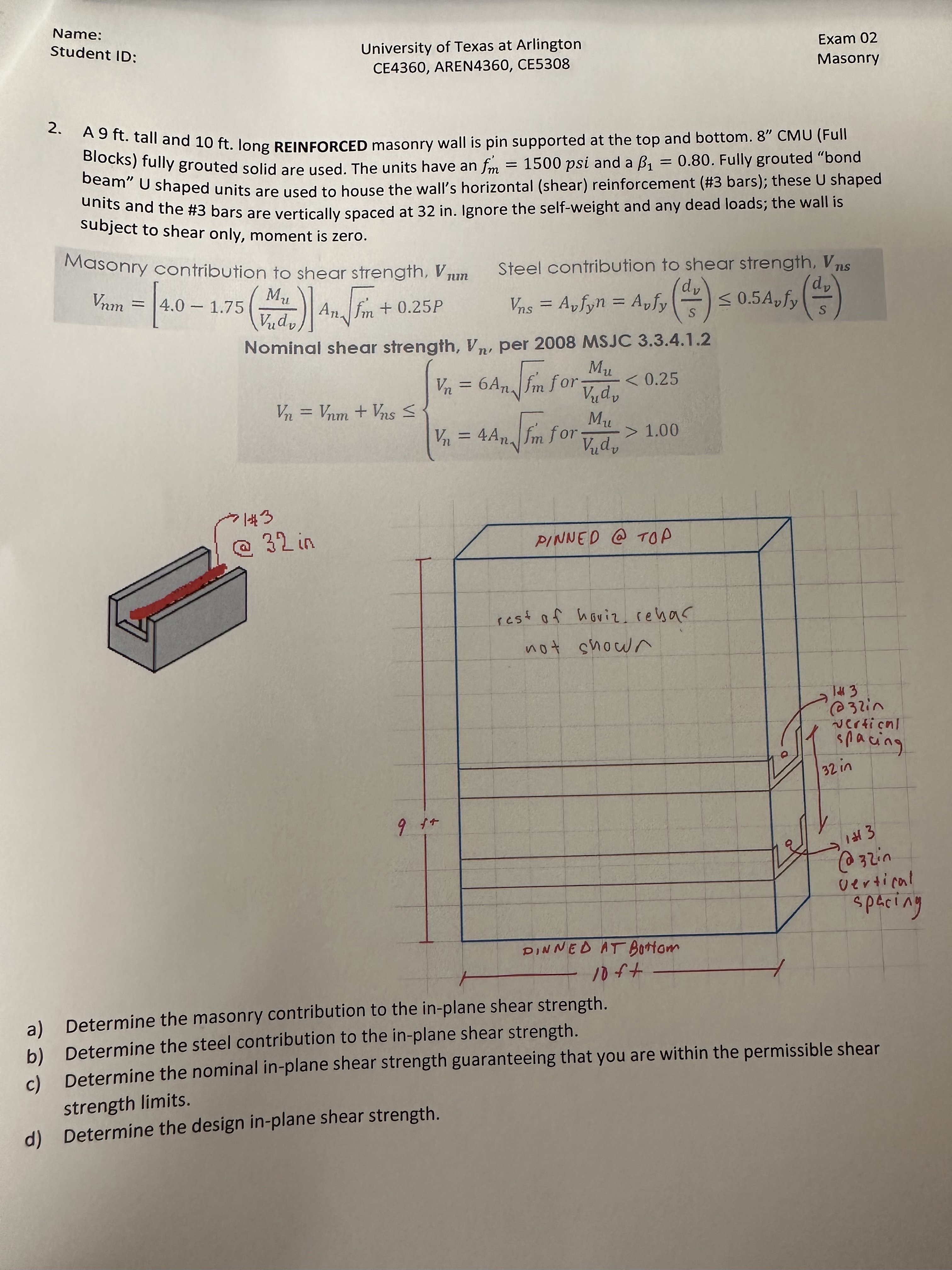 Name: Student ID University of Texas at Arlington