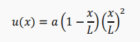 Consider a uniform cantilever beam of length ' L