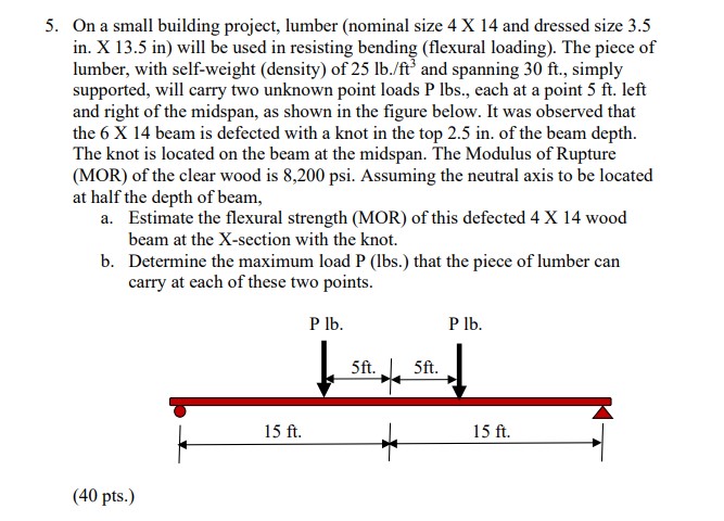 On a small building project, lumber ( nominal