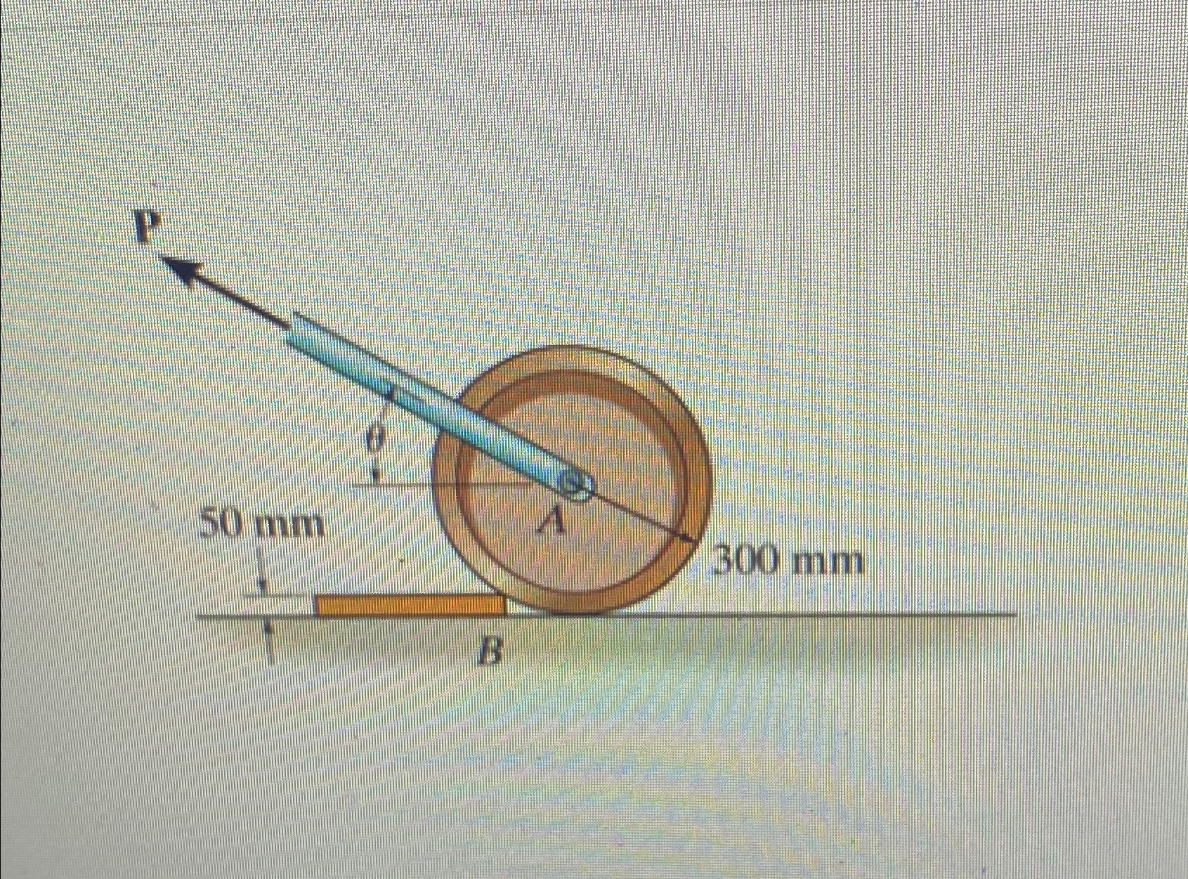 In figure 1 , take theta = 2 5 degrees. Determine