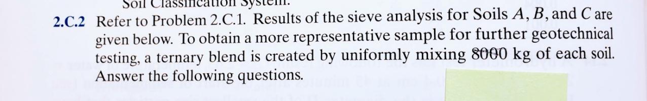 2 . C . 2 Refer to Problem 2 . C . 1 . Results of