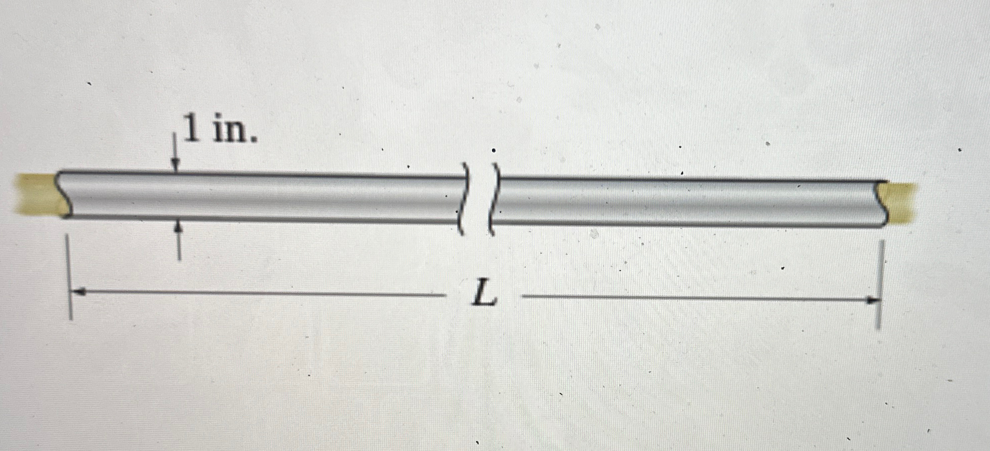 Consider the commercial steel pipe shown in (