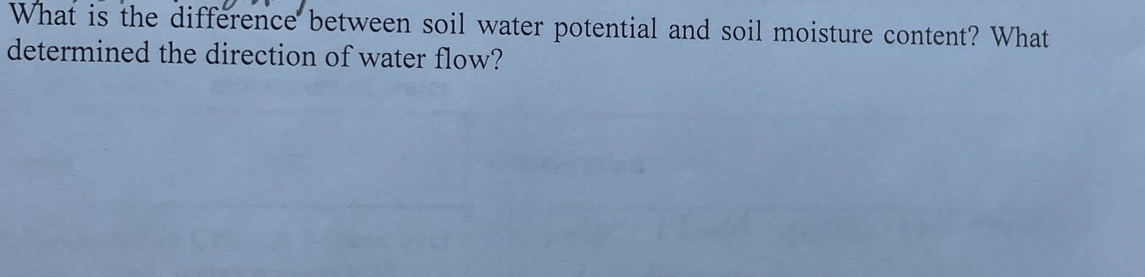What is the difference between soil water