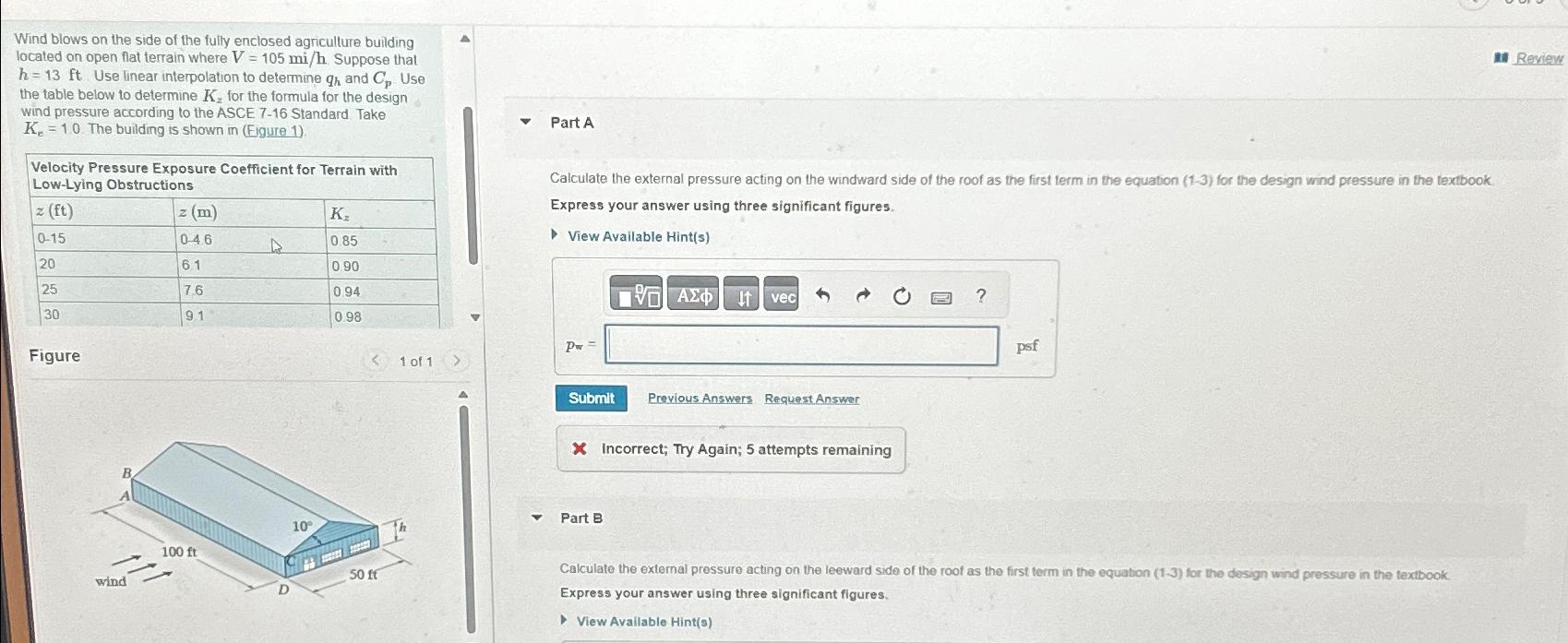 Wind blows on the side of the fully enclosed
