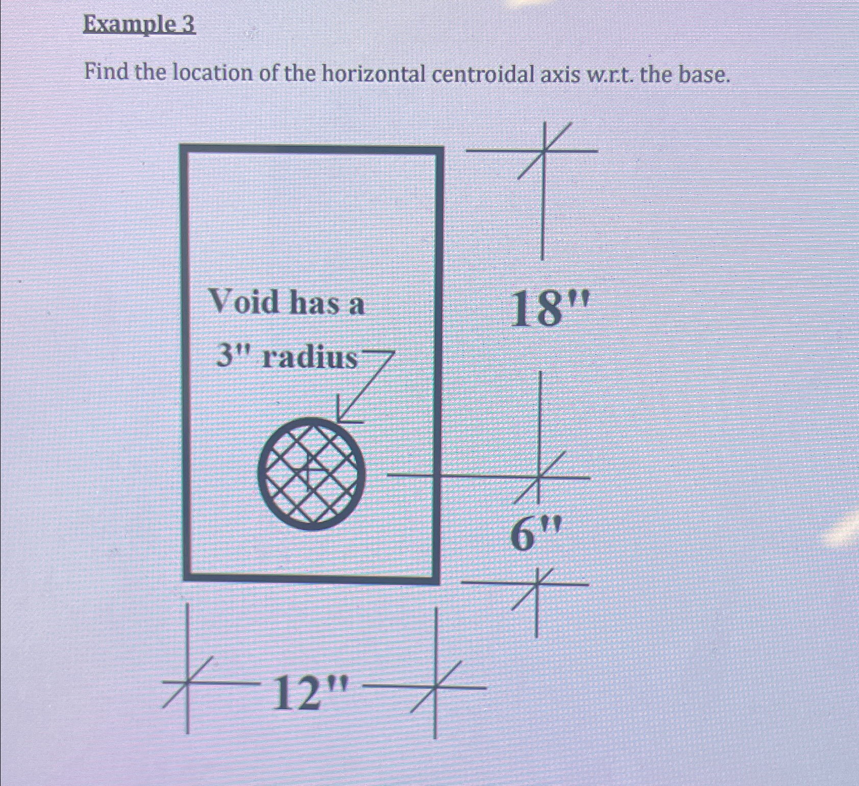 Example 3 Find the location of the horizontal