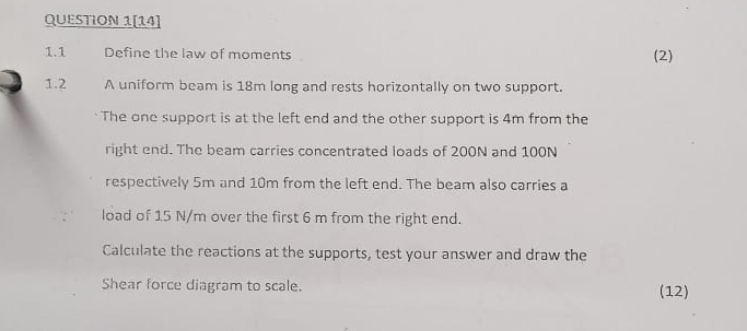 QUESTION 3 [ 2 4 ] 1 . 1 Define the law of