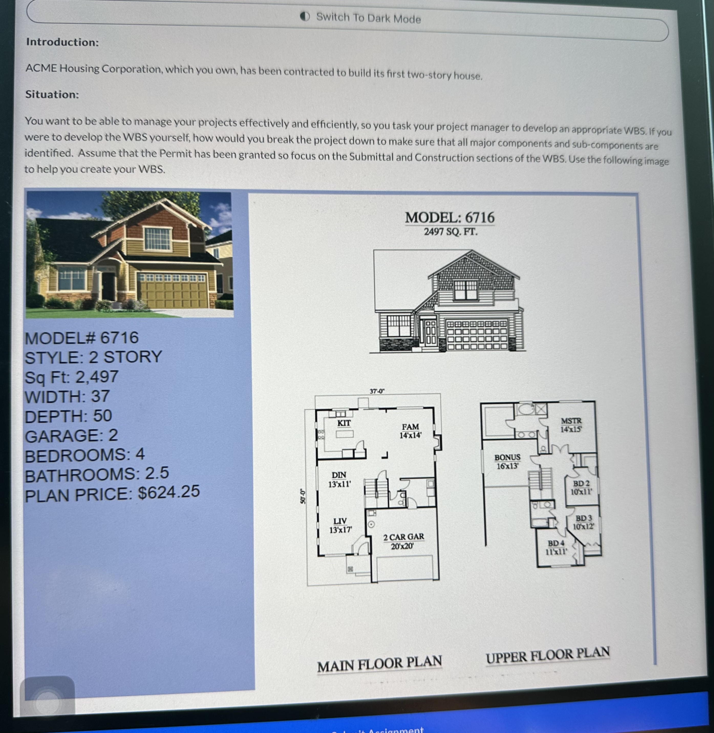 Switch To Dark Mode Introduction: ACME Housing