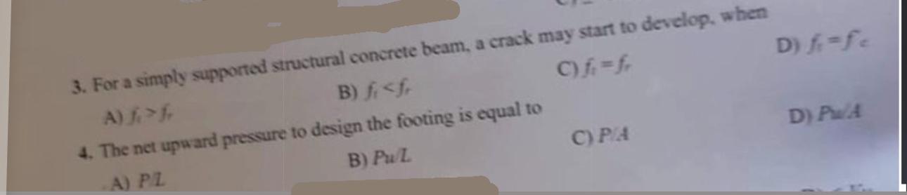 For a simply supported structural concrete beam,