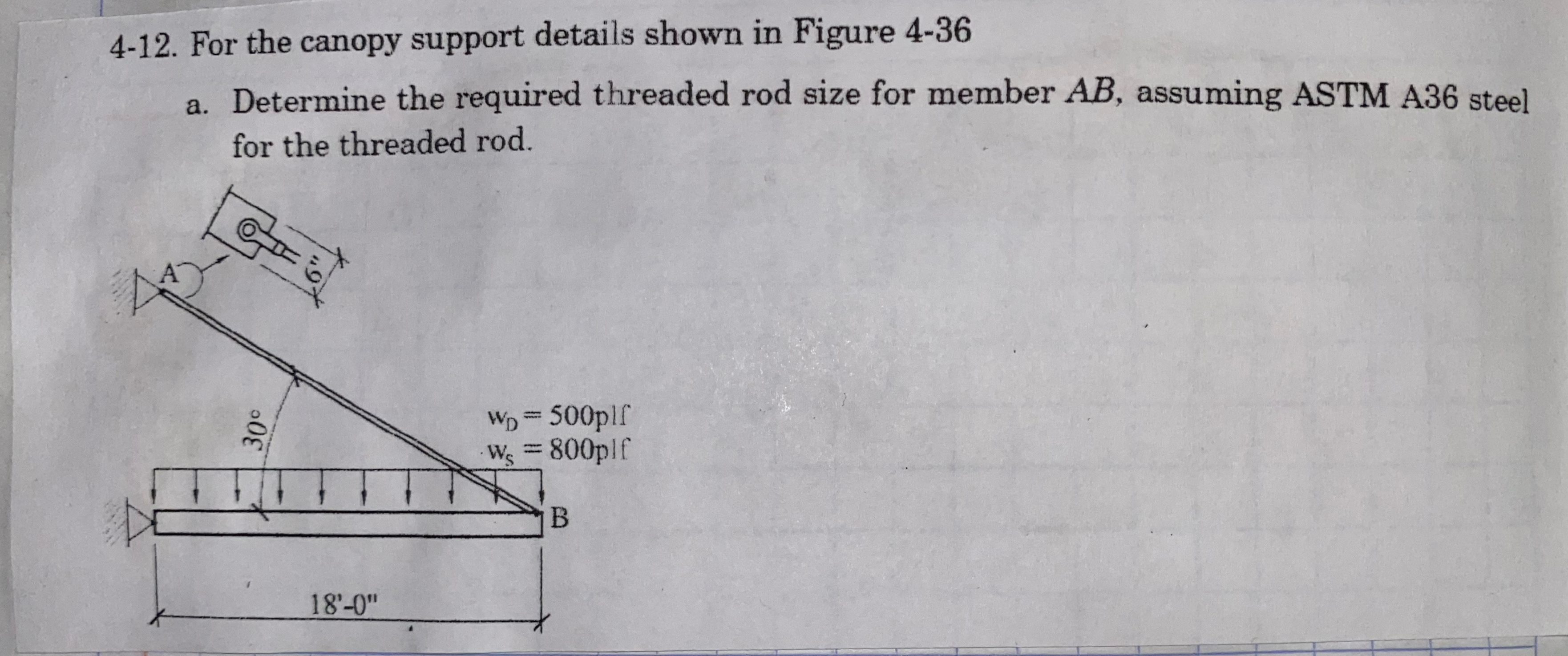 4 - 1 2 . For the canopy support details shown in