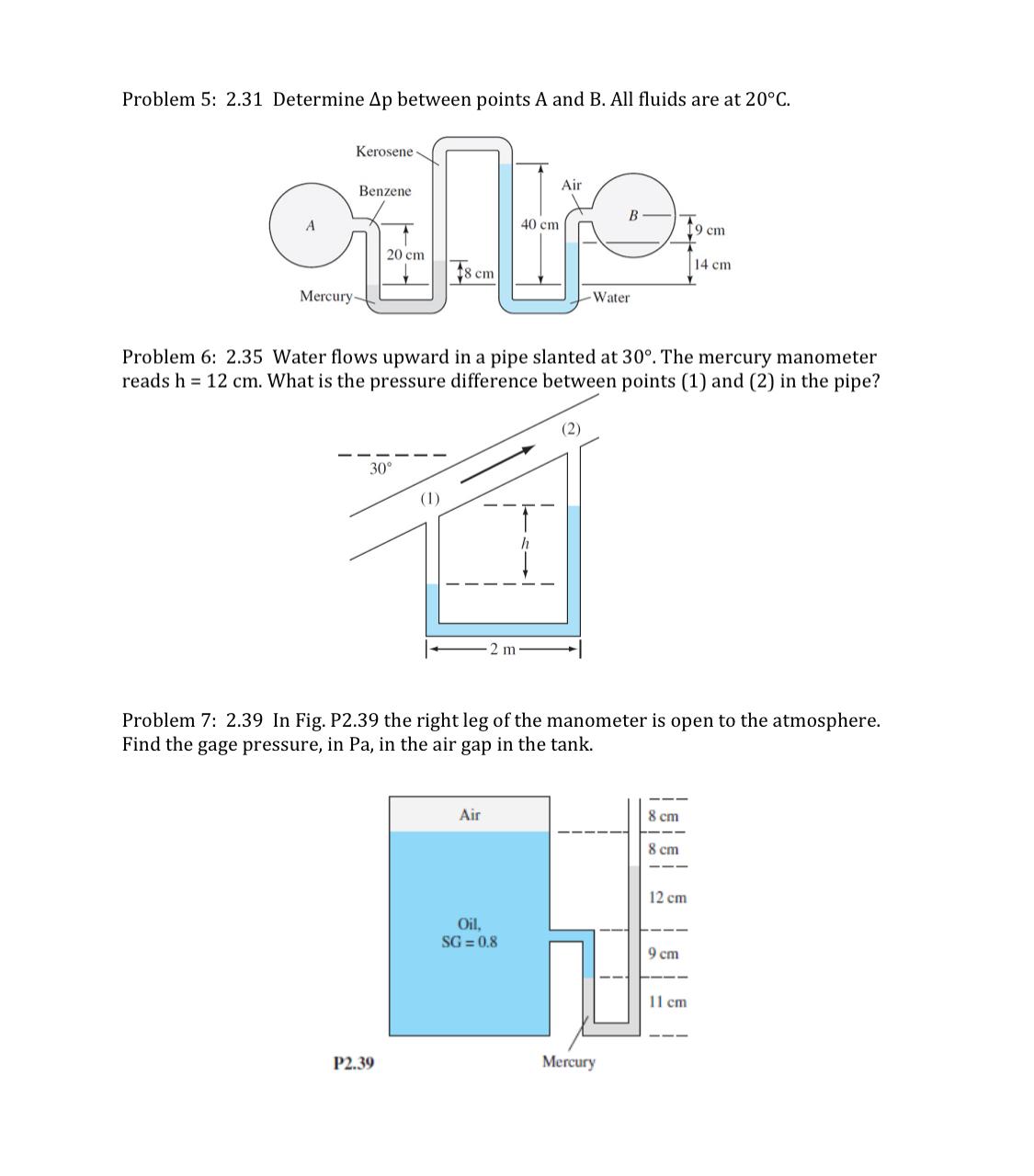 Problem 5 : 2 . 3 1 Determine p between points A