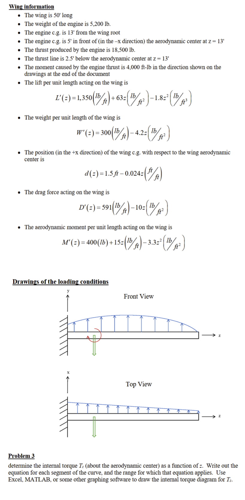 Determine the internal torque T z ( about the