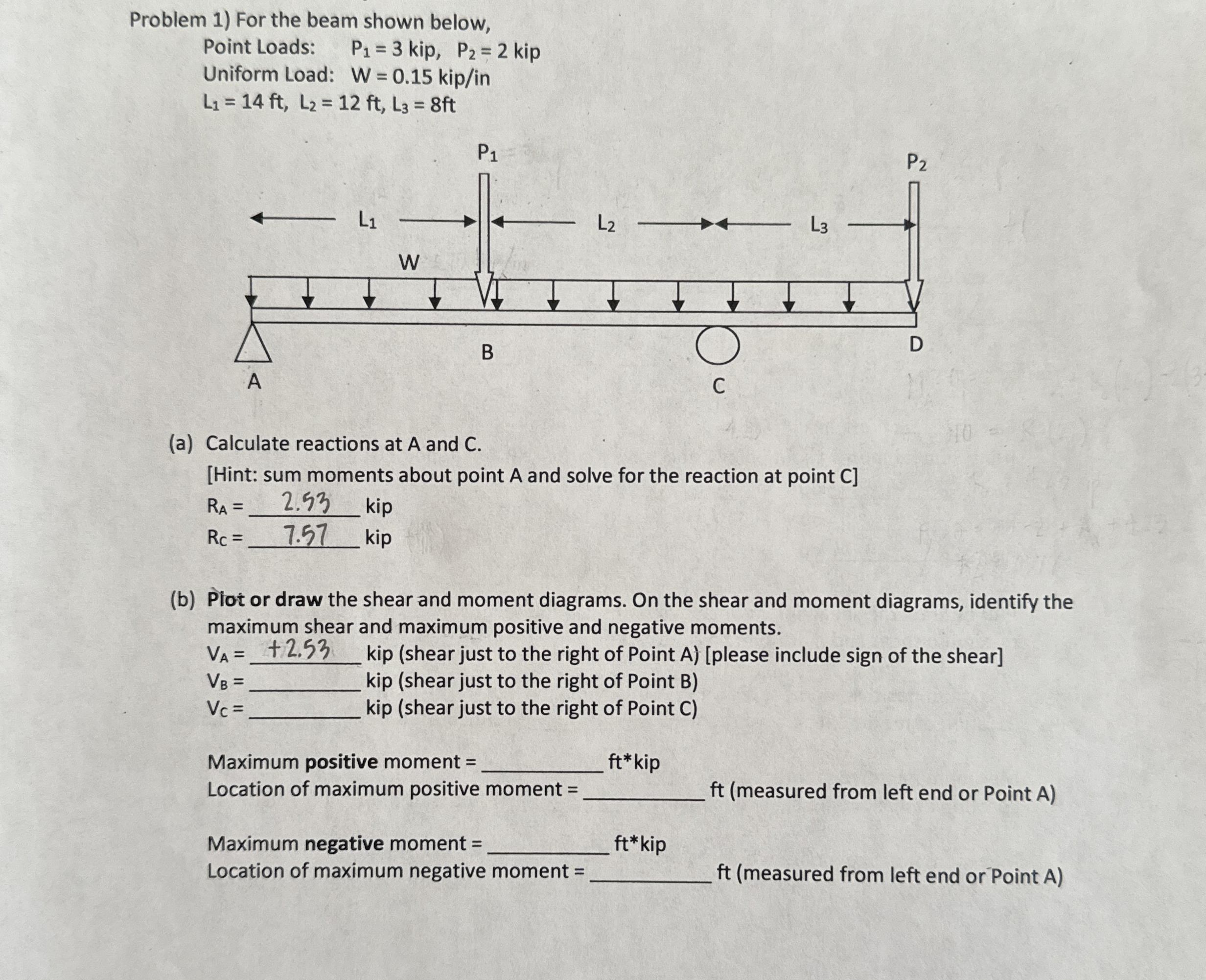 Please answer the rest of part B showing steps.
