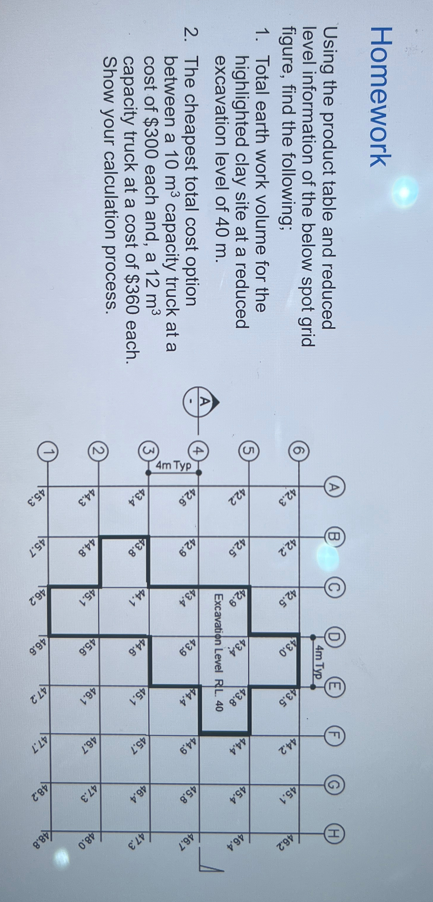 Homework Using the product table and reduced
