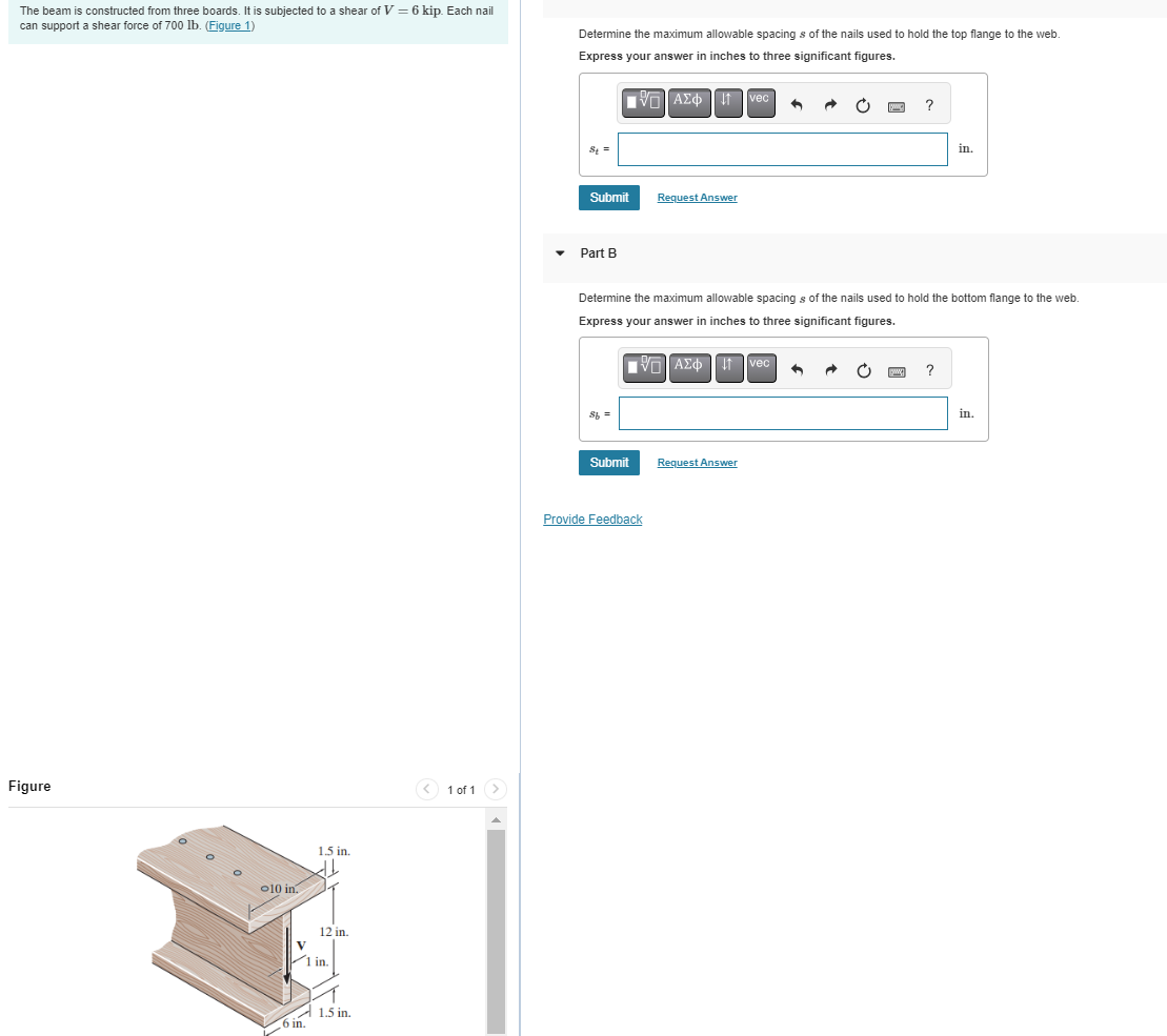 The beam is constructed from three boards. It is
