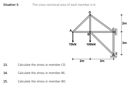 Situation 3 : The cross - sectional area of each