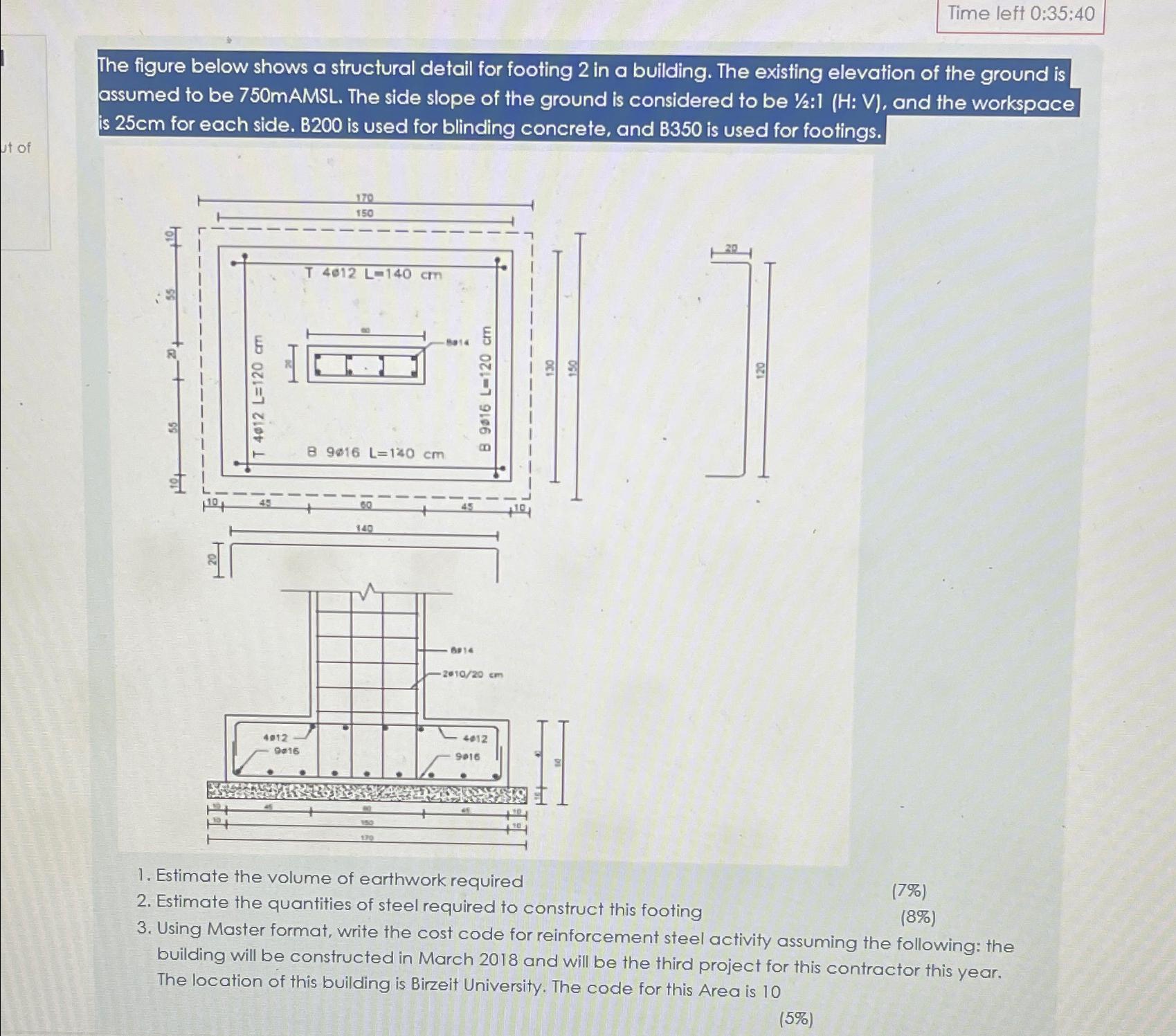 Time left 0 : 3 5 : 4 0 The figure below shows a