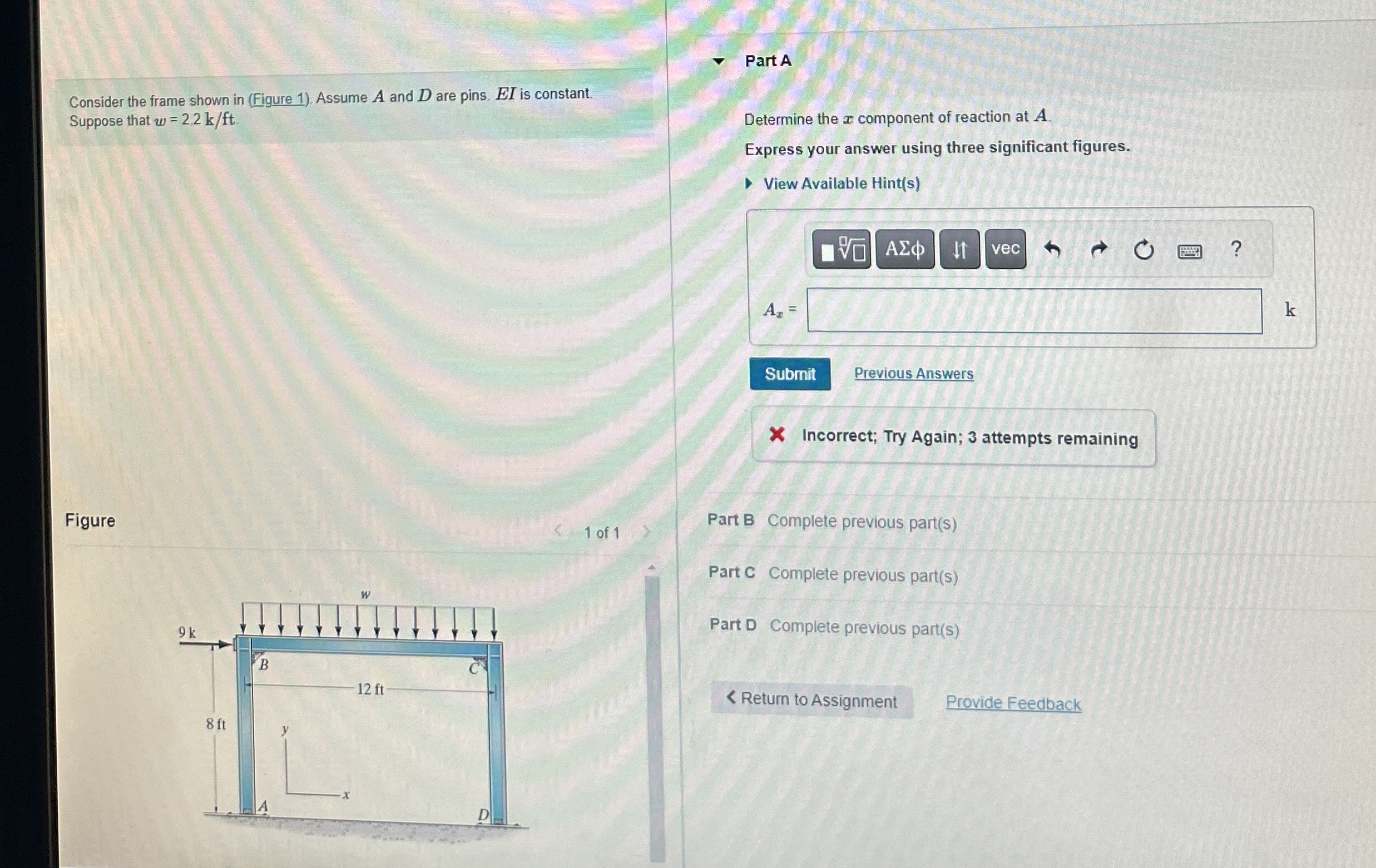 Consider the frame shown in ( Figure 1 ) . Assume