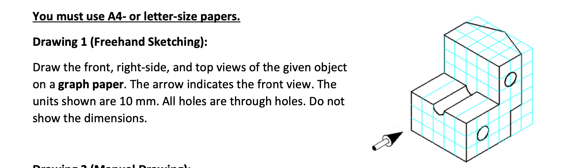 You must use A 4 - or letter - size papers.