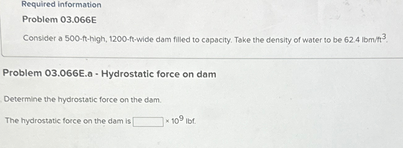 Required information Problem 0 3 . 0 6 6 E