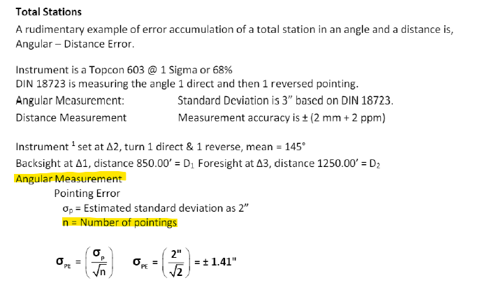 Can you explain how Angle measurement "Pointing