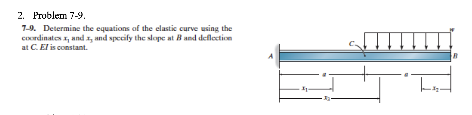 Problem 7 - 9 . 7 - 9 . Determine the equations