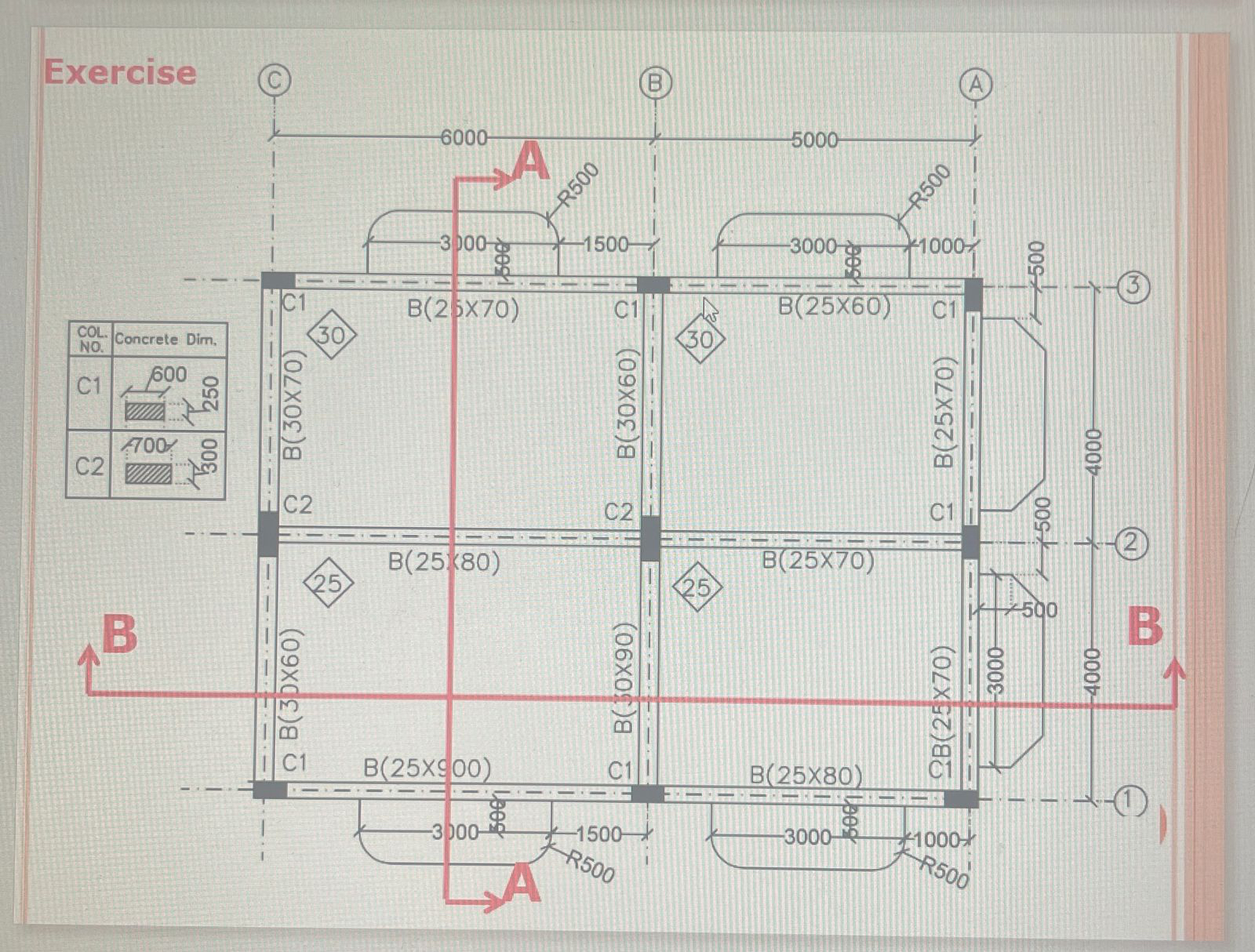 Exercise Draw this all on autocad