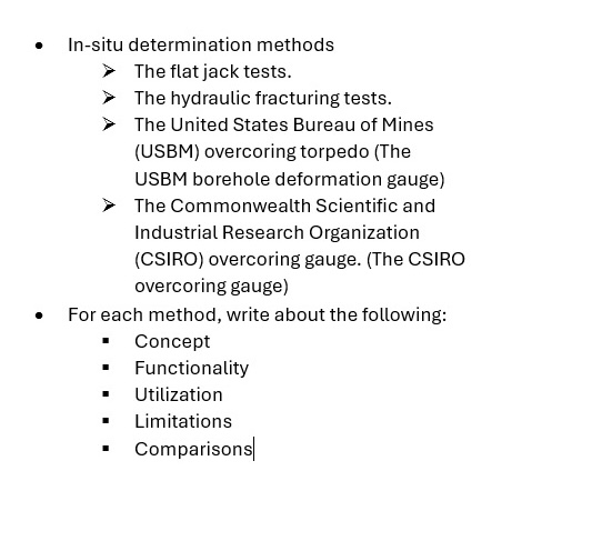 In - situ determination methods  style=