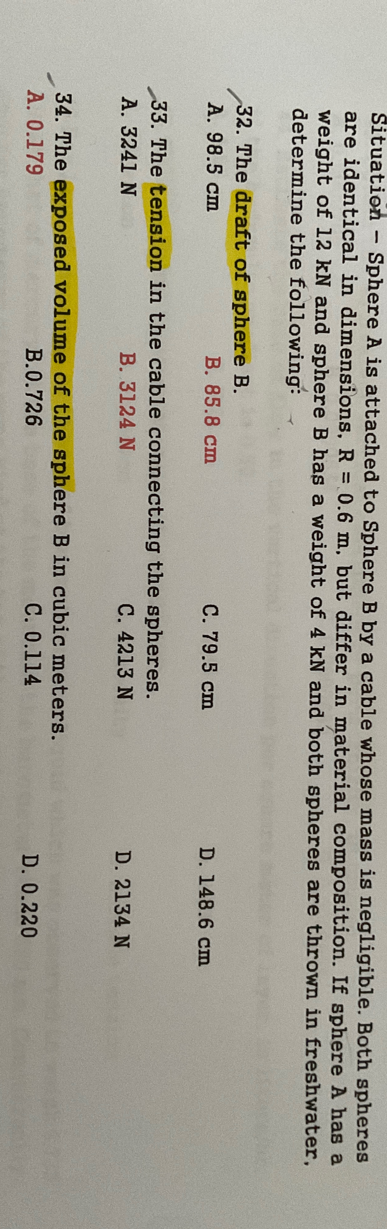 Situation - Sphere A is attached to Sphere B by a