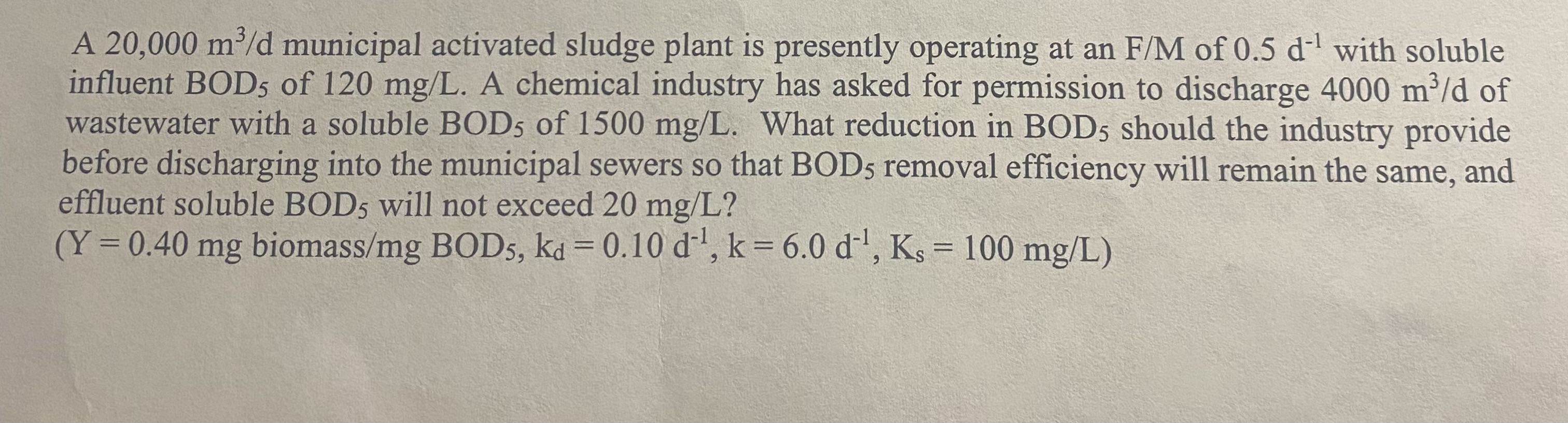 A 2 0 0 0 0 m ^ 3 / d municipal activated sludge
