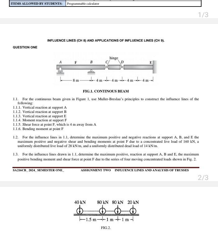 ITEMS ALLOWED BY STUDENTS: Programmable