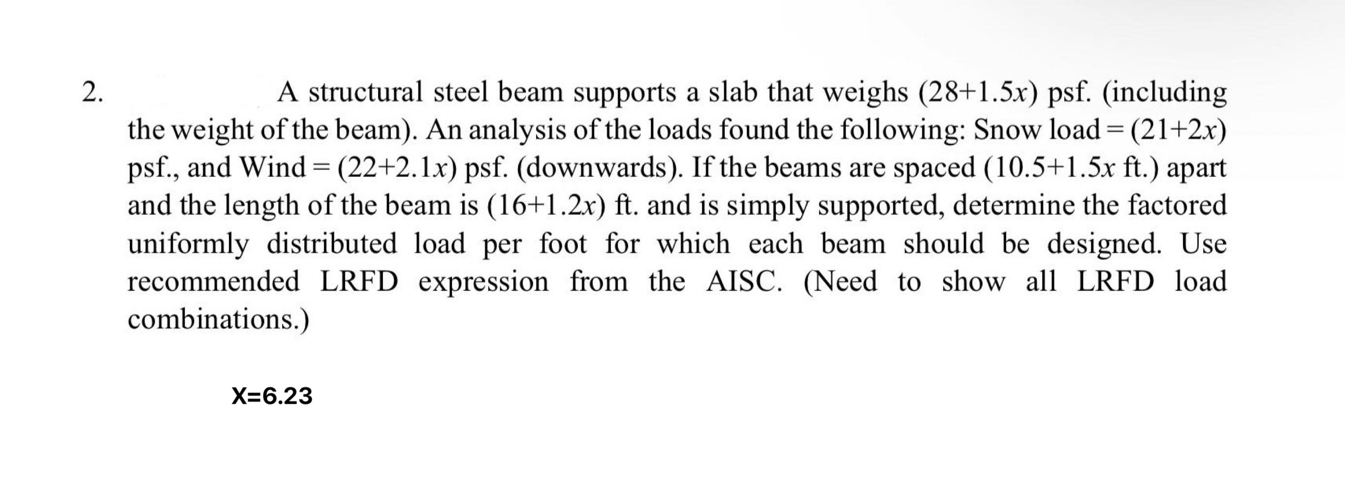 A structural steel beam supports a slab that