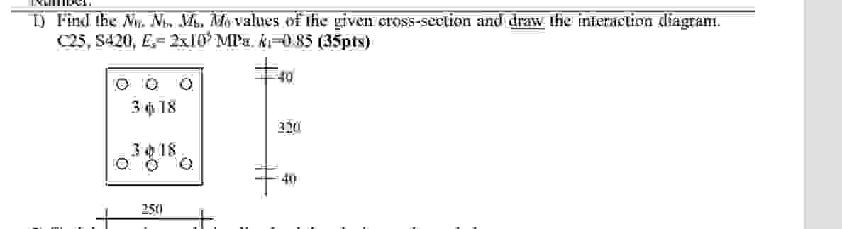 I ) Find the N 6 . N b . M b , M 0 values of the