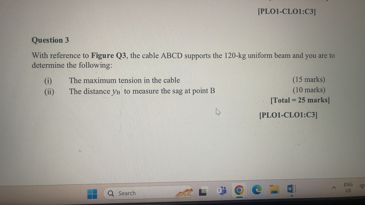 Question 3 With reference to Figure Q 3 , the