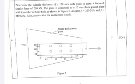 Determine the suitable thickness of a 1 2 0 mm