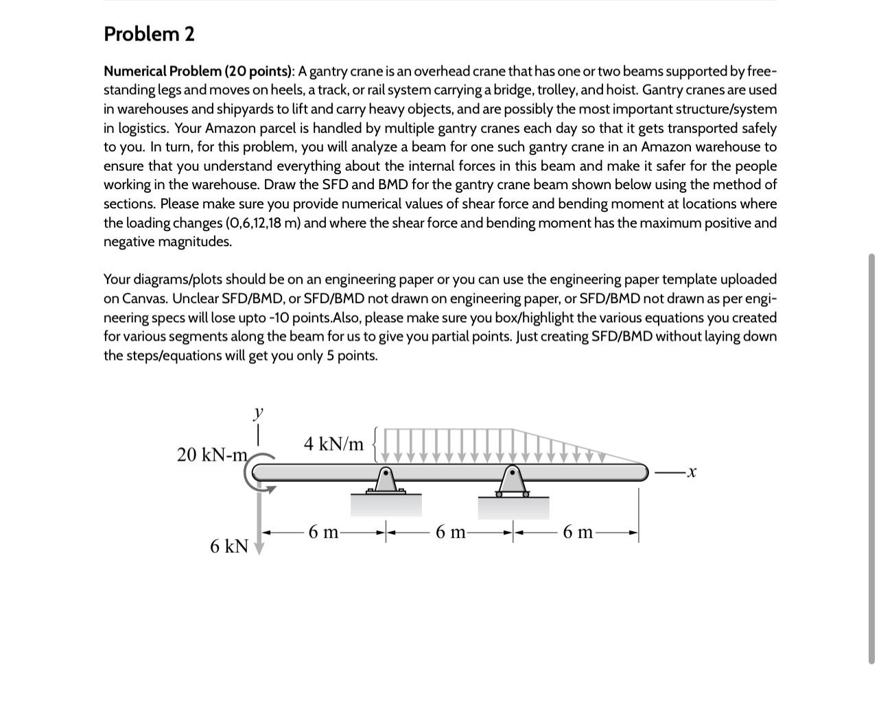 Problem 2 Numerical Problem ( 2 0 points ) : A