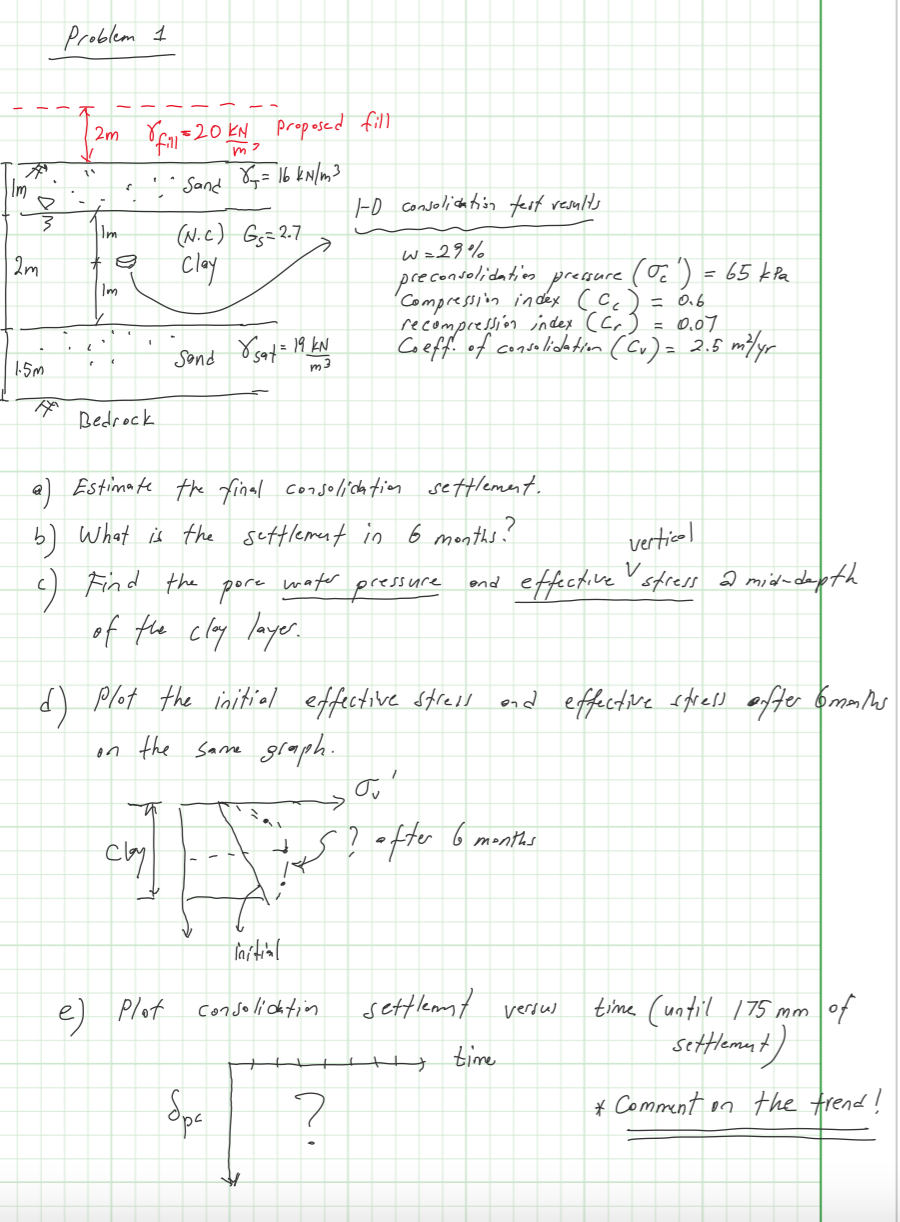 Problem 1 ubrace ( 1 - 0 consoliantion teit