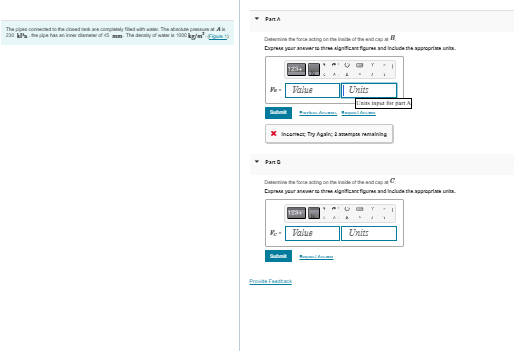 Fart A Deterrine the focs acting on the invide of