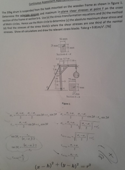 on the wooden frame as shown in figure 1 . The 2
