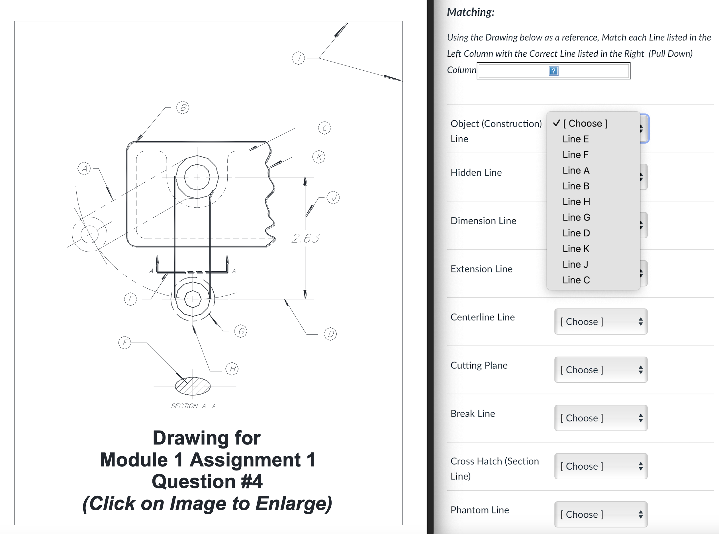 Q 4 Please match each line listed in the left