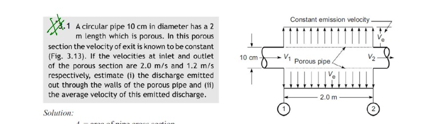 1 A circular pipe 1 0 c m in diameter has a 2 m