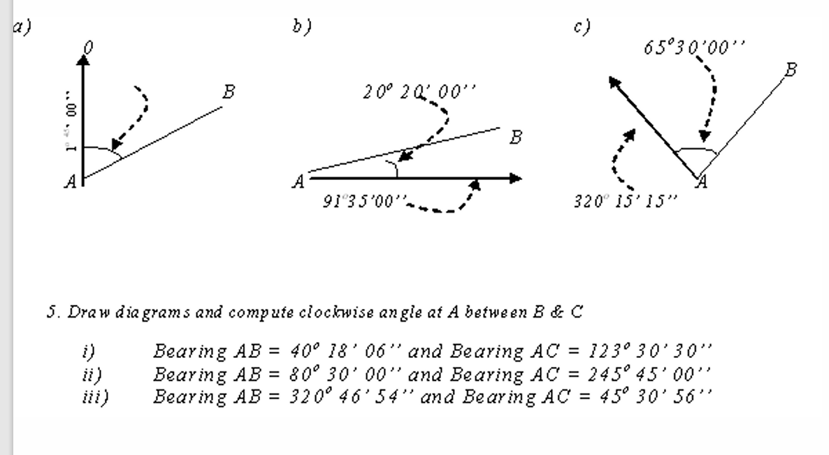 a ) b ) Draw dia grams and compute clochwise an