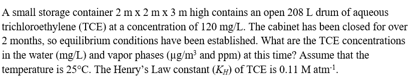 A small storage container 2 m x 2 m x 3 m high