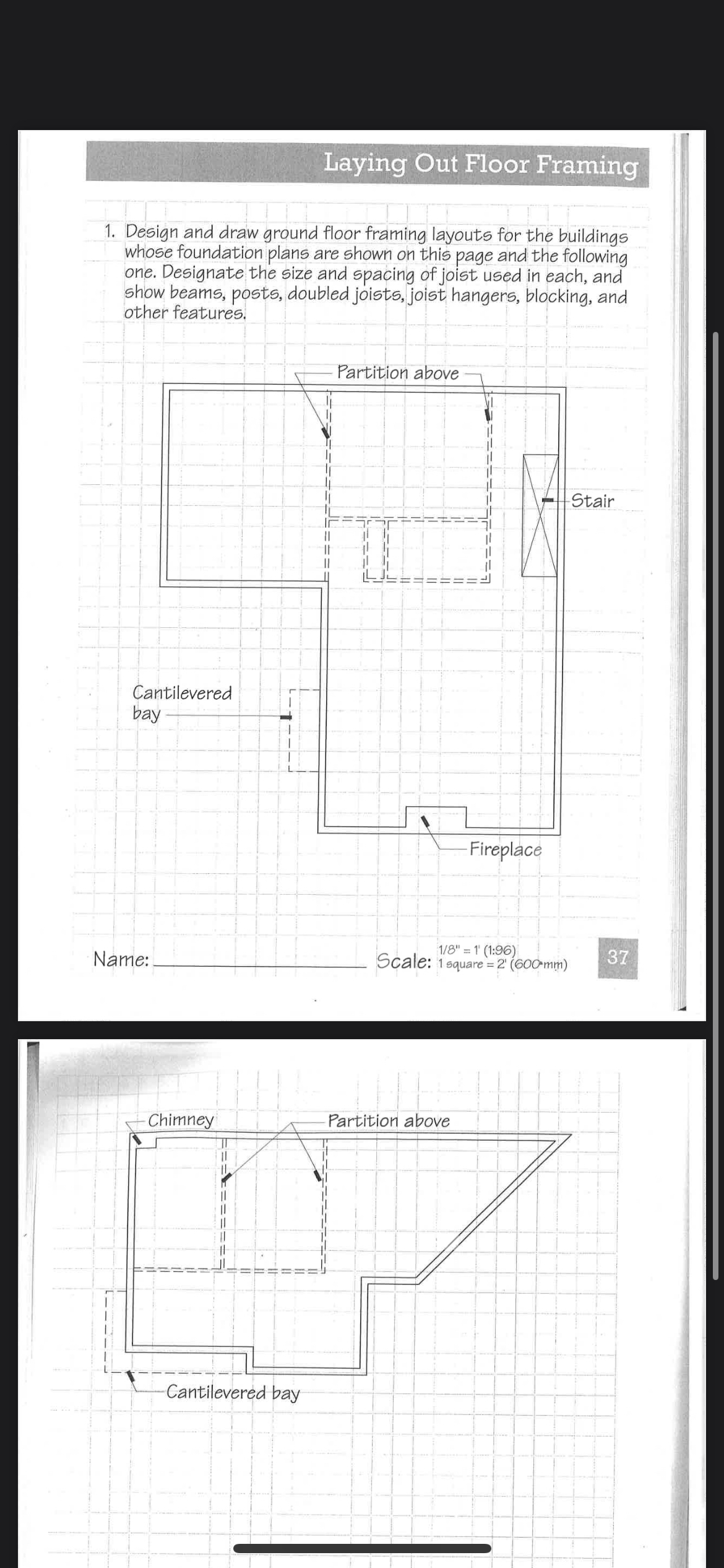 Laying Out Floor Framing Design and draw ground