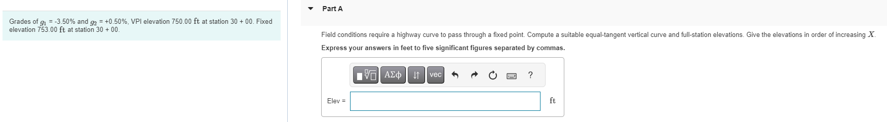Grades of g 1 = - 3 . 5 0 % and g 2 = + 0 . 5 0 %