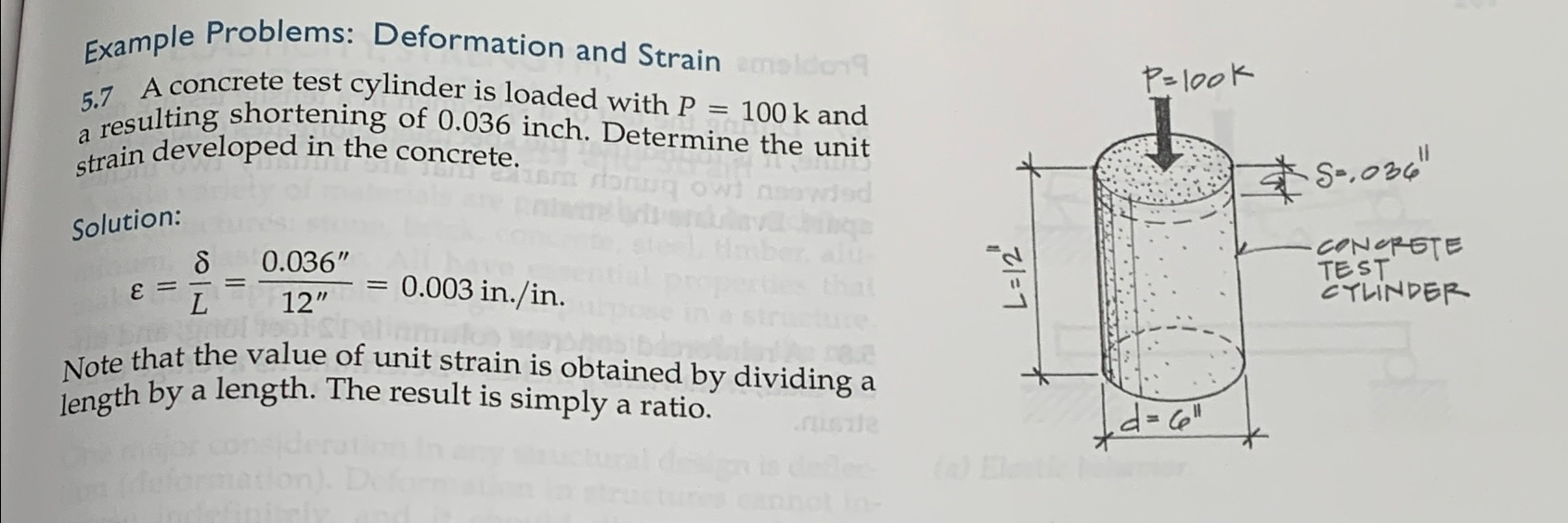 Example Problems: Deformation and Strain 5 . 7 A