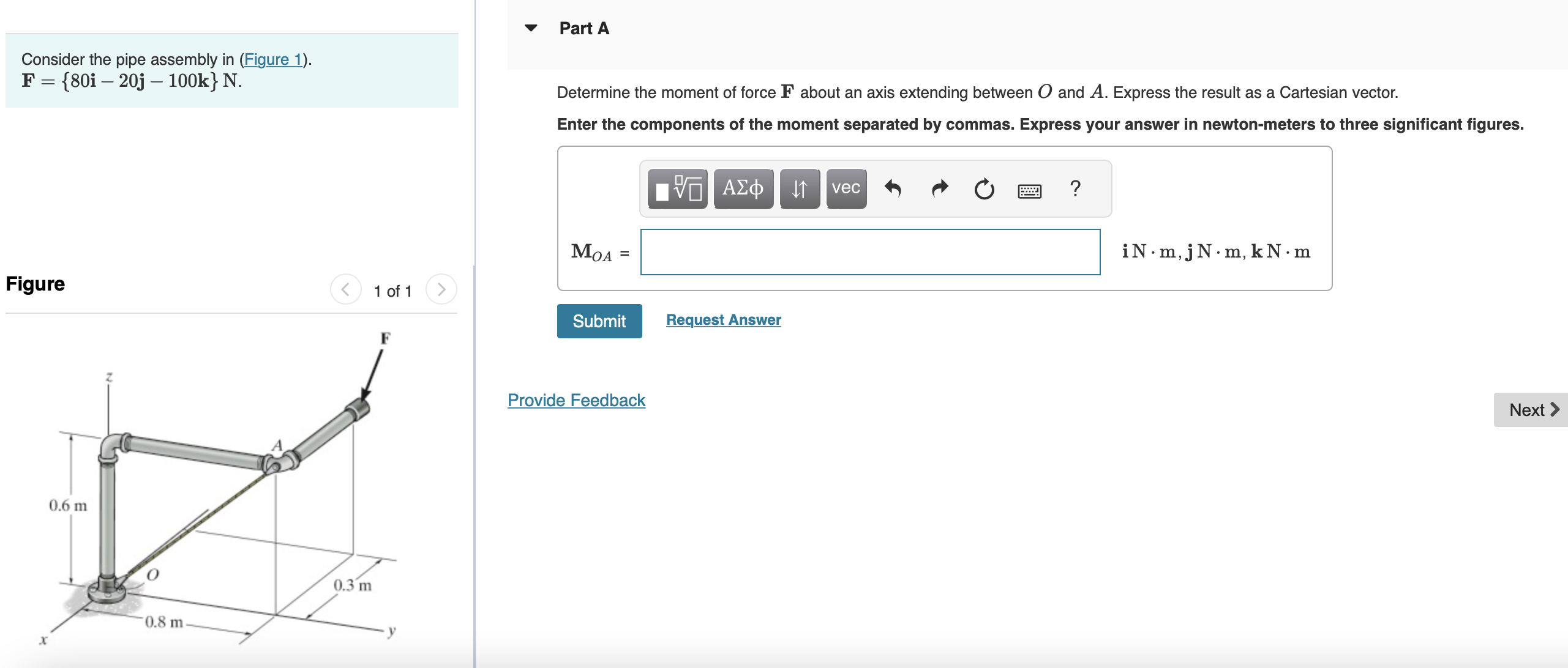 Part A Consider the pipe assembly in ( Figure 1 )