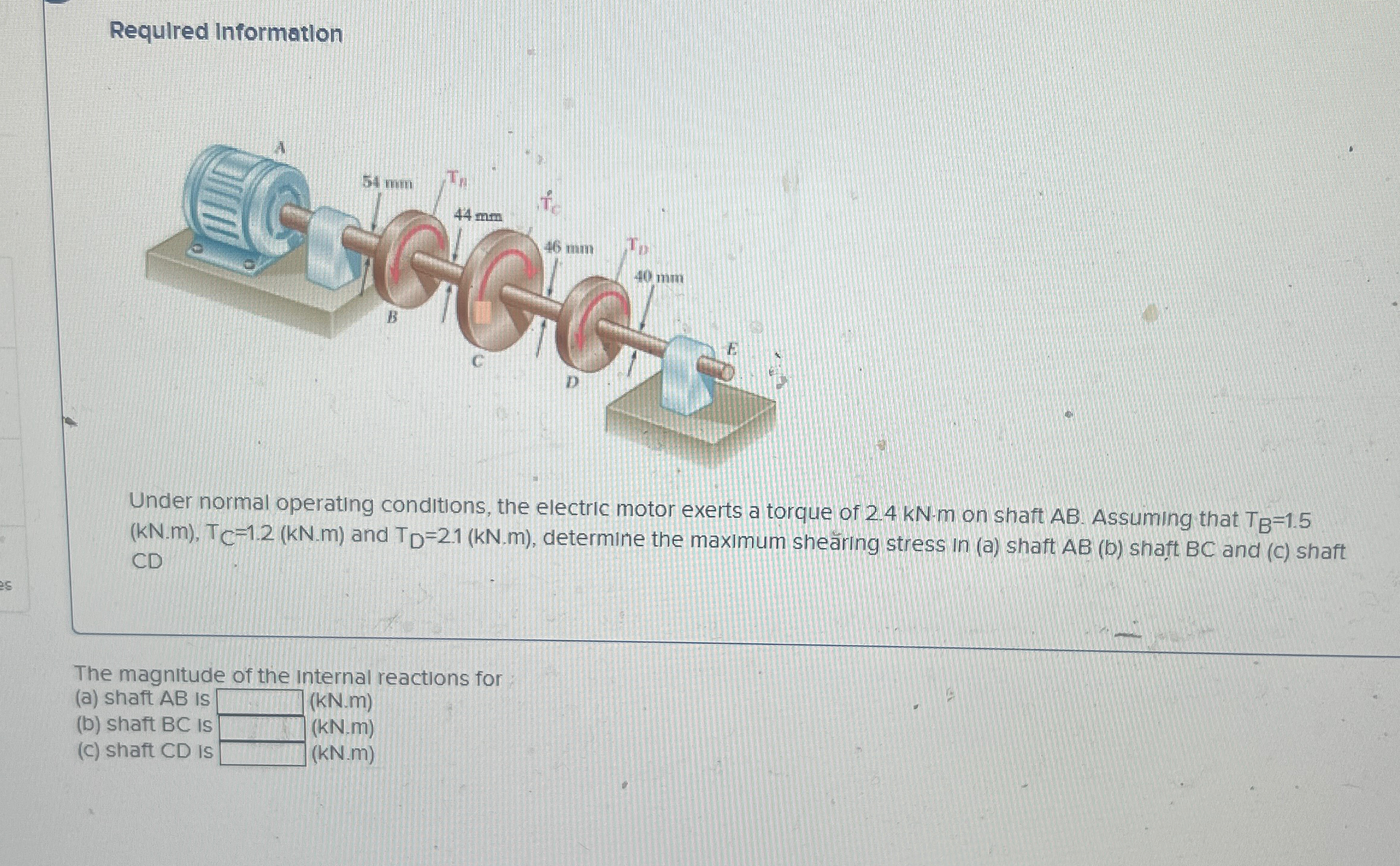 Requlred Information Under normal operating