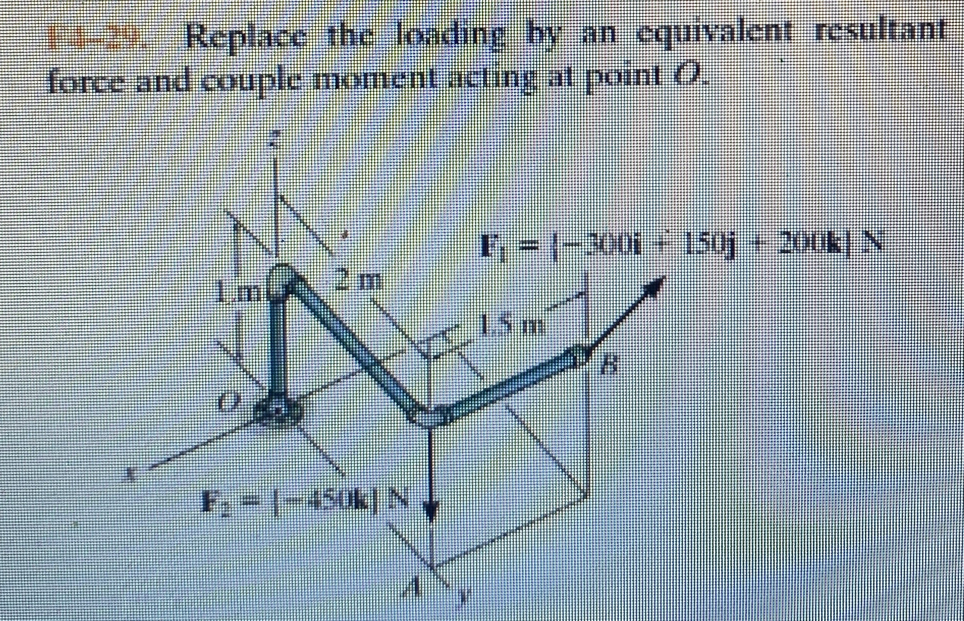 1 4 wy Replace the loadine by an equivalent