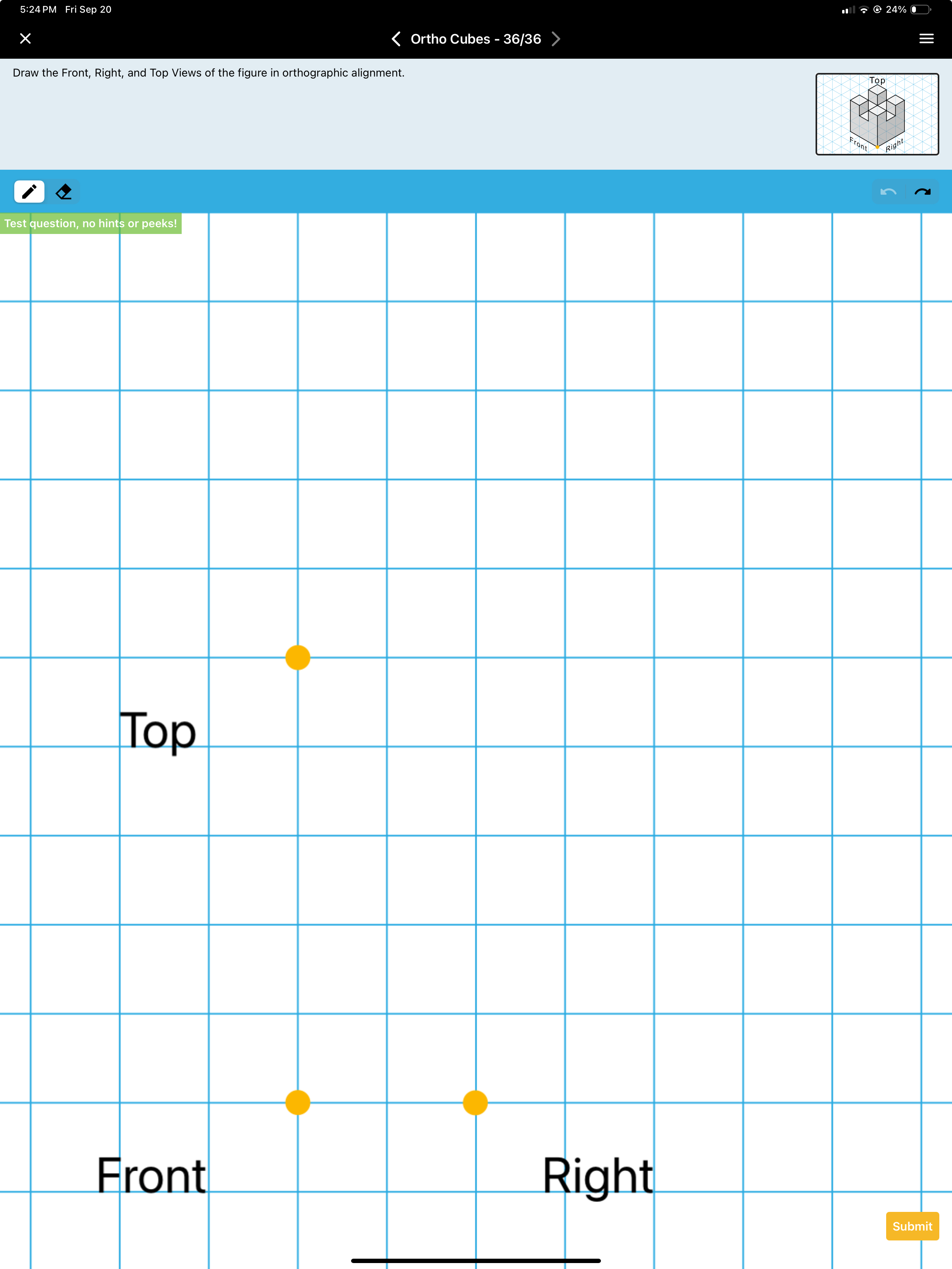 5 : 2 4 PM Fri Sep 2 0 < Ortho Cubes - 3 6 3 6